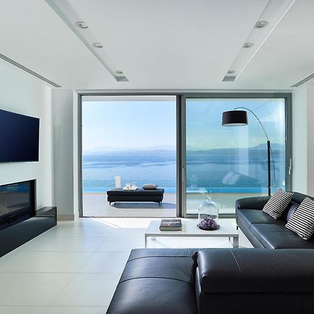 Beachfront Villa In Crete - Epavli Luxury Villa Agia Pelagia  Exterior foto