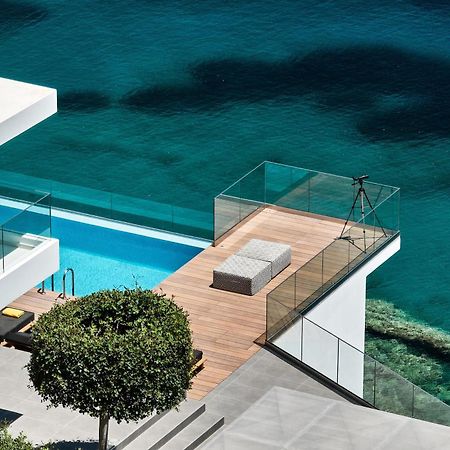 Beachfront Villa In Crete - Epavli Luxury Villa Agia Pelagia  Exterior foto