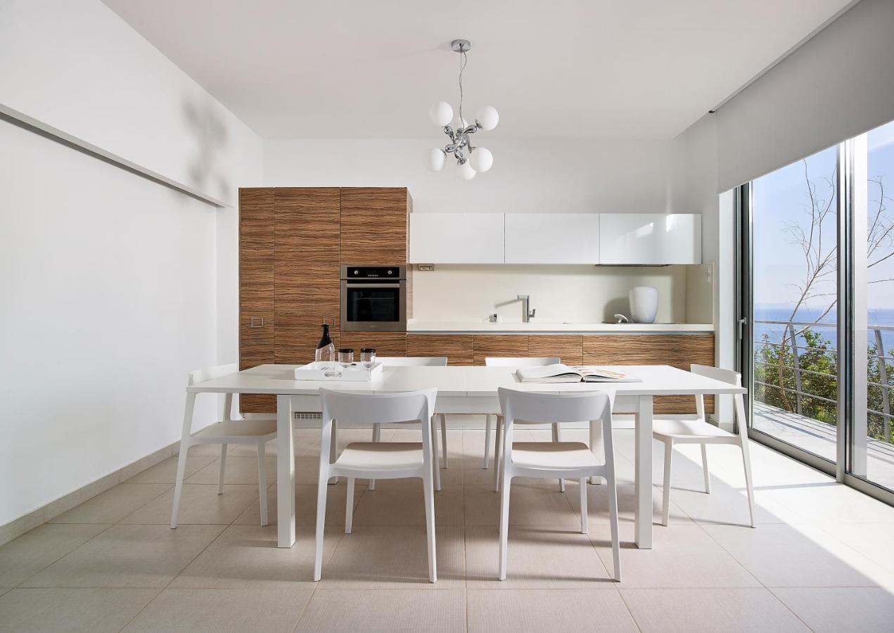 Beachfront Villa In Crete - Epavli Luxury Villa Agia Pelagia  Exterior foto