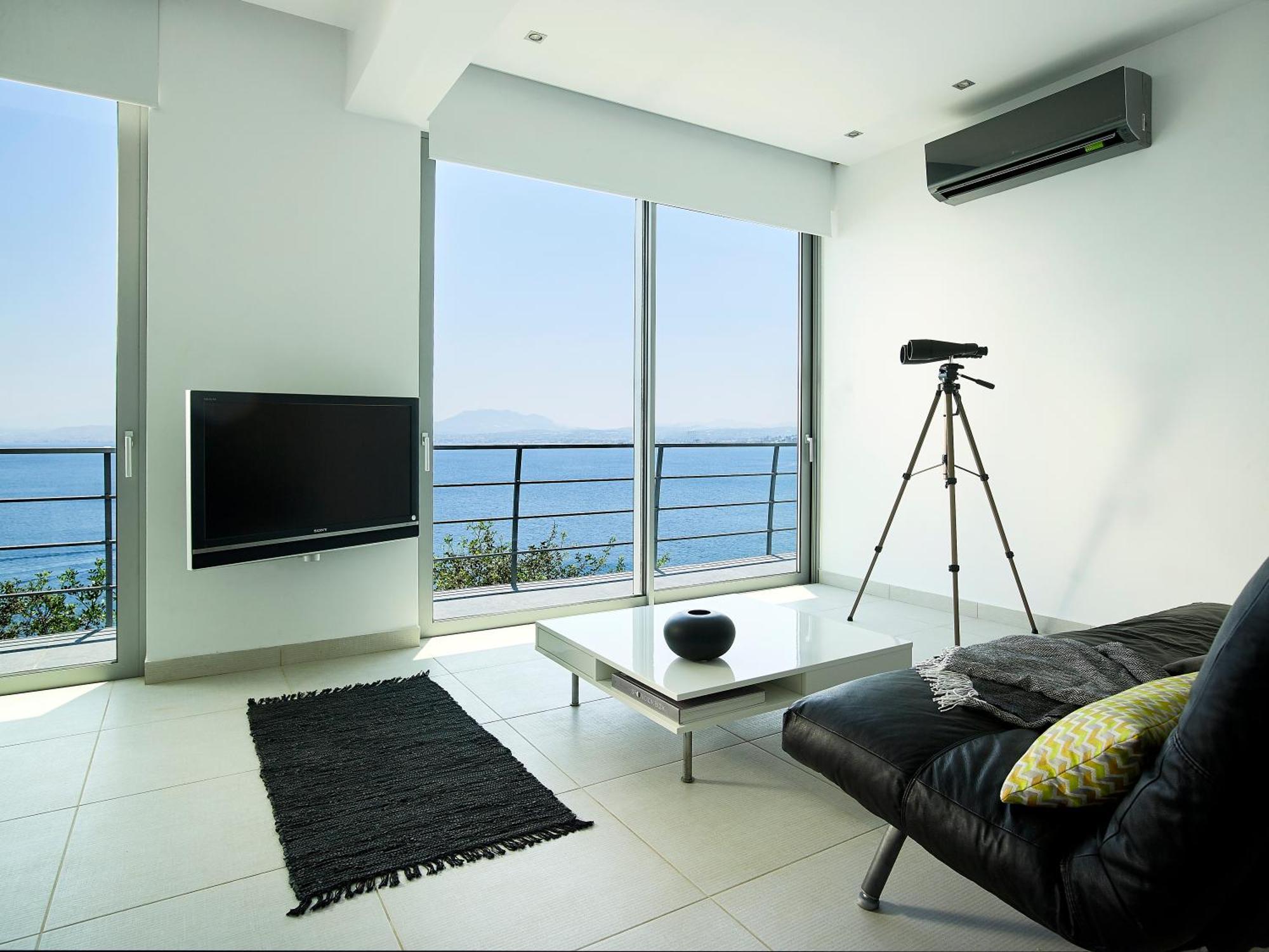 Beachfront Villa In Crete - Epavli Luxury Villa Agia Pelagia  Exterior foto