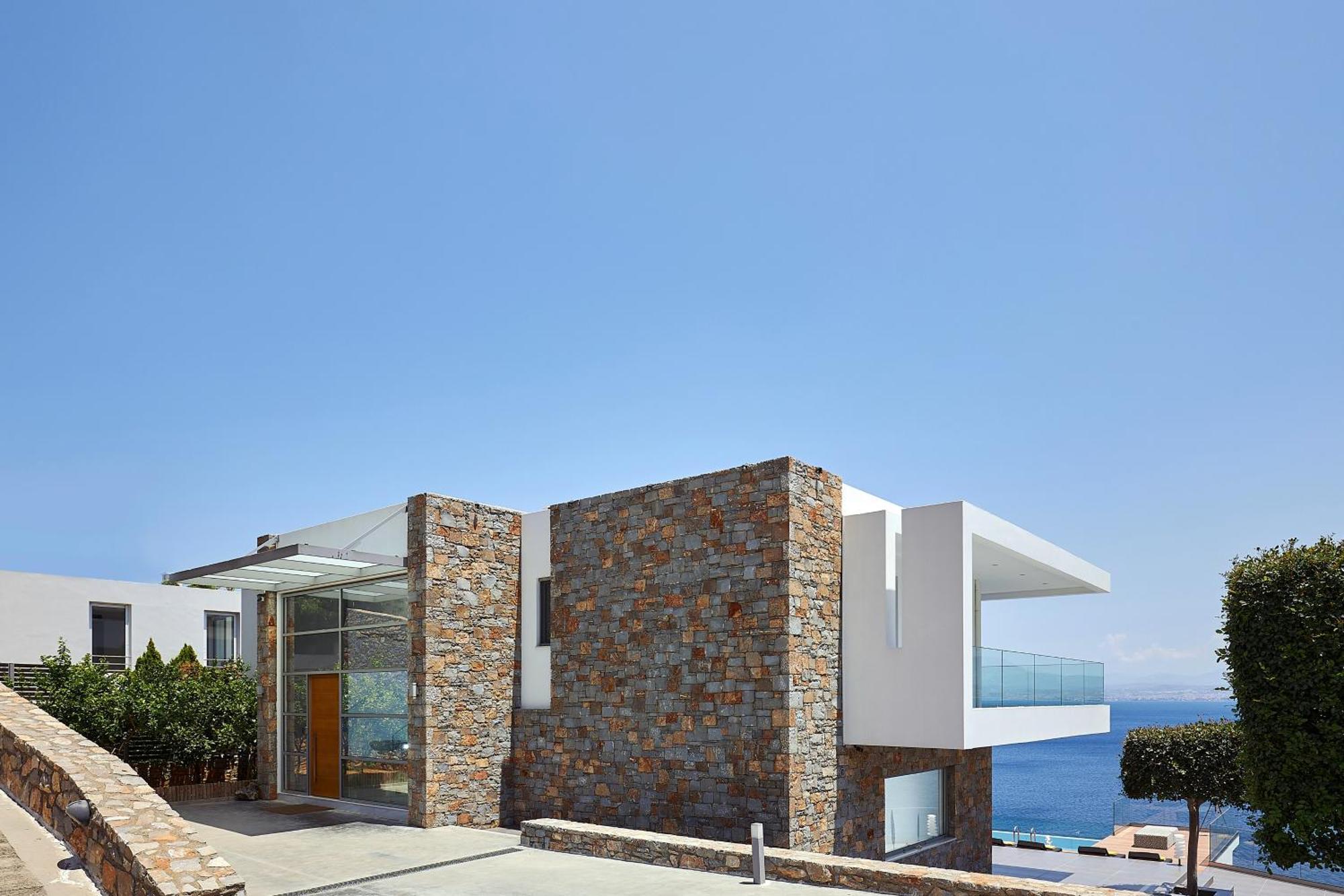 Beachfront Villa In Crete - Epavli Luxury Villa Agia Pelagia  Exterior foto