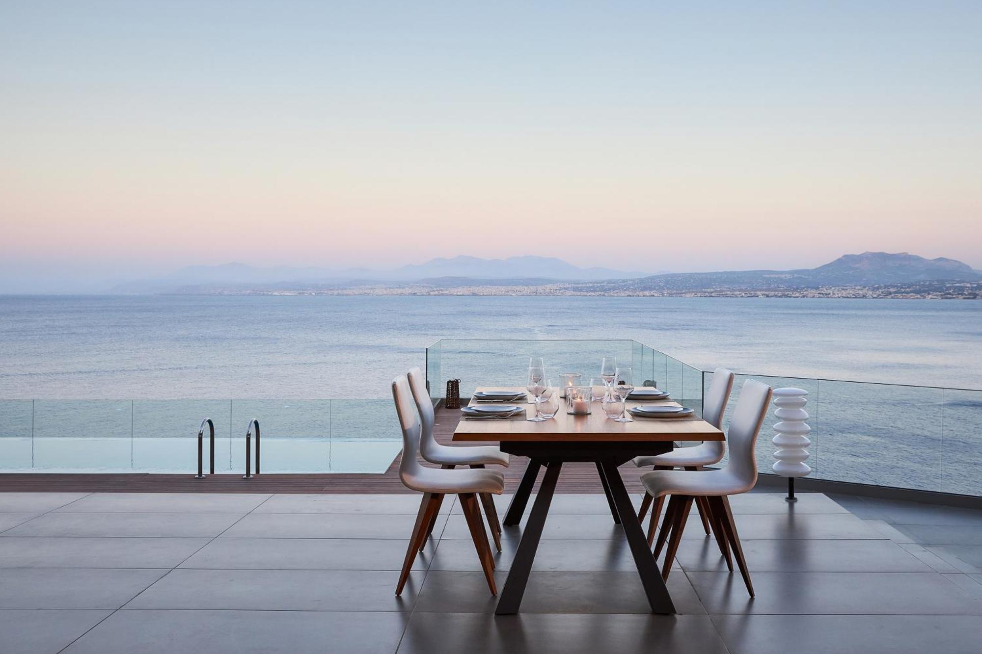 Beachfront Villa In Crete - Epavli Luxury Villa Agia Pelagia  Exterior foto