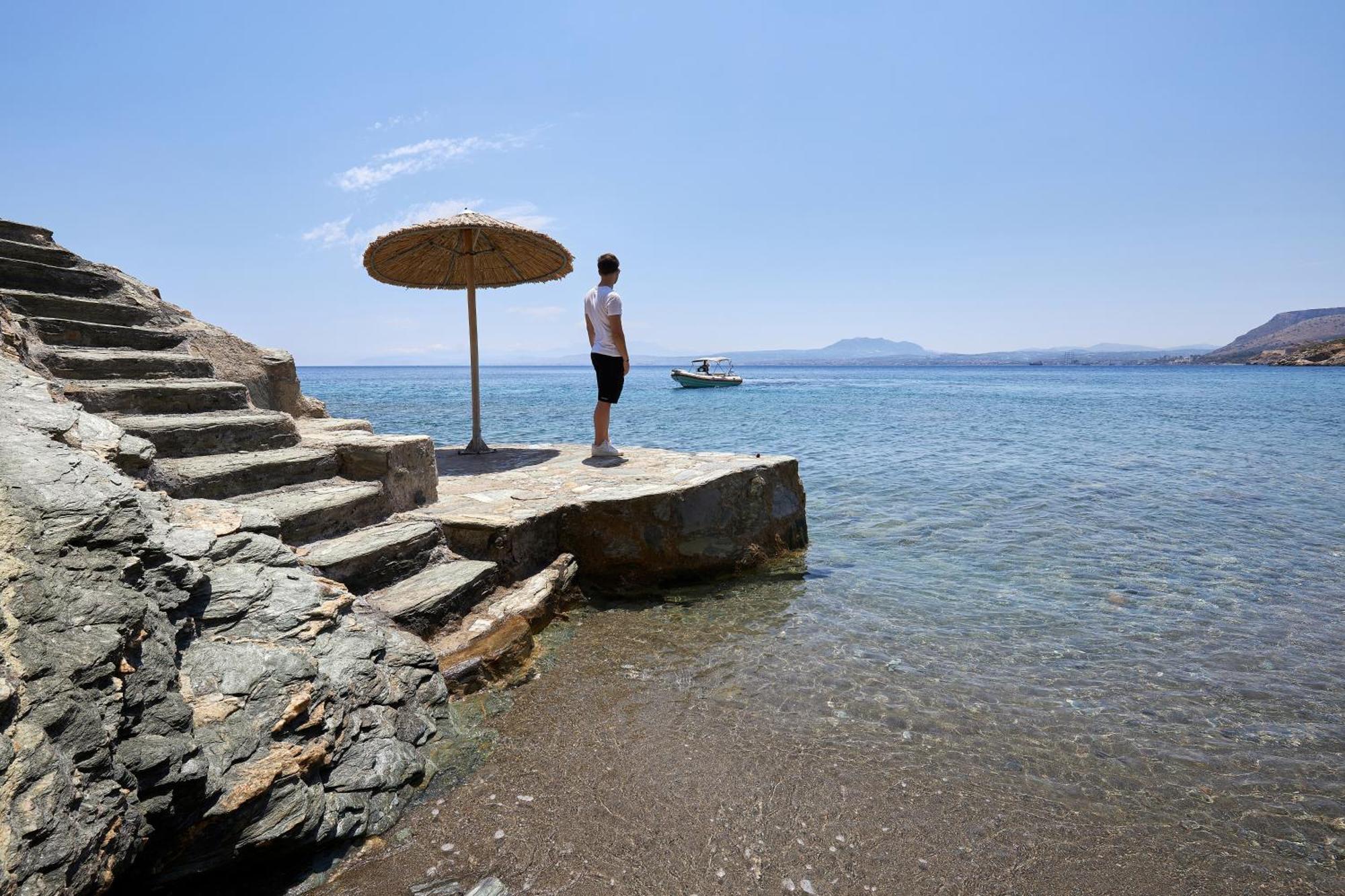 Beachfront Villa In Crete - Epavli Luxury Villa Agia Pelagia  Exterior foto