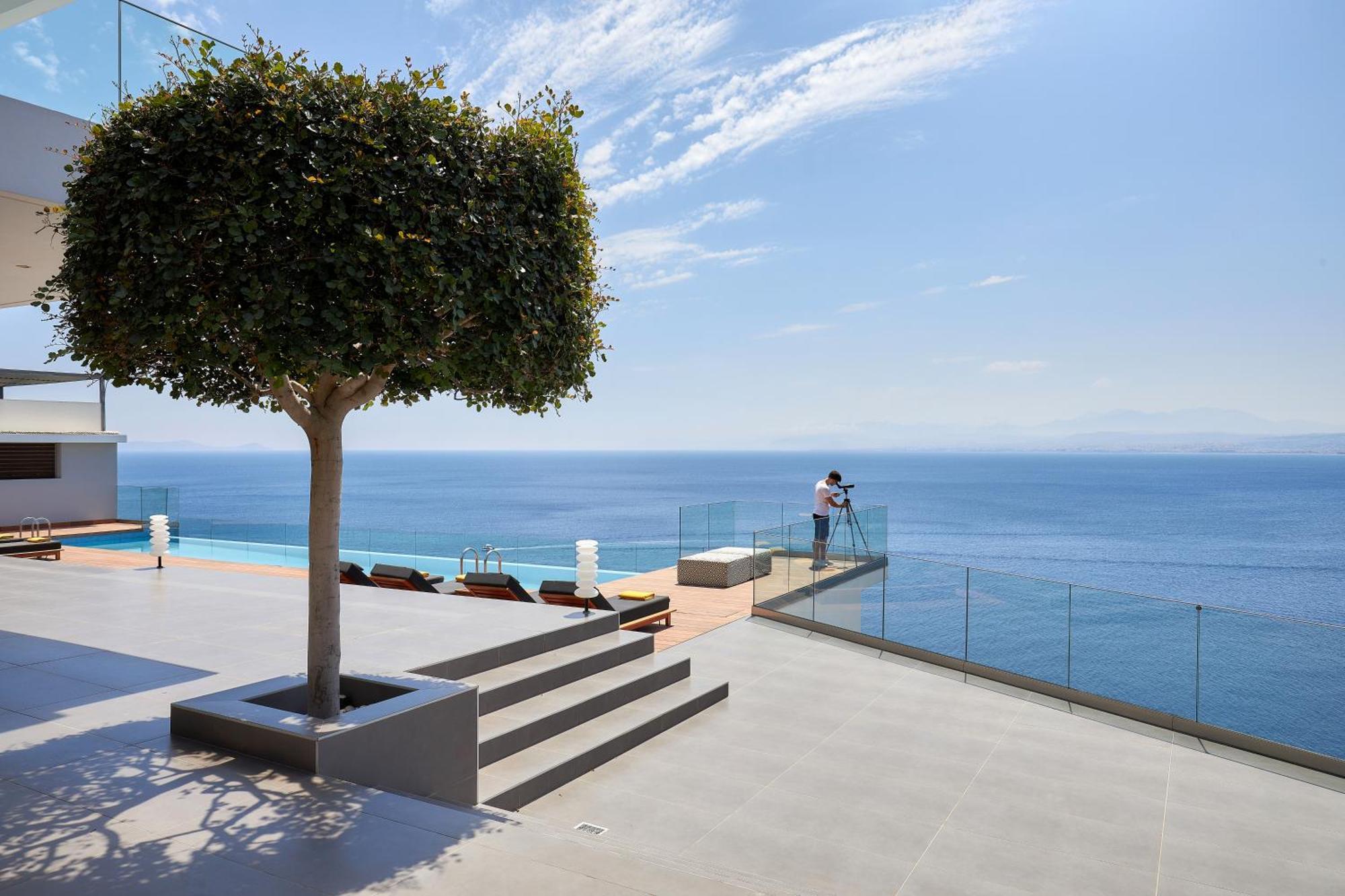Beachfront Villa In Crete - Epavli Luxury Villa Agia Pelagia  Exterior foto