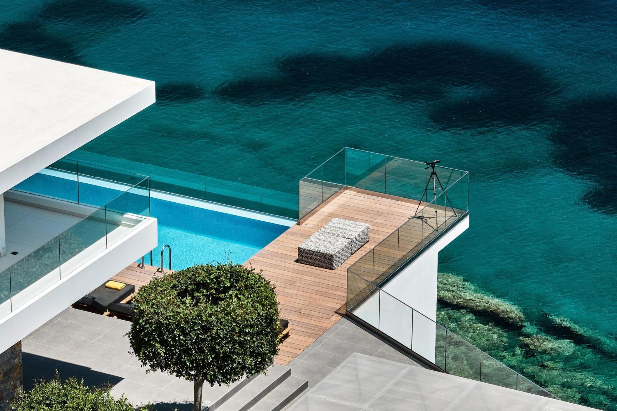 Beachfront Villa In Crete - Epavli Luxury Villa Agia Pelagia  Exterior foto