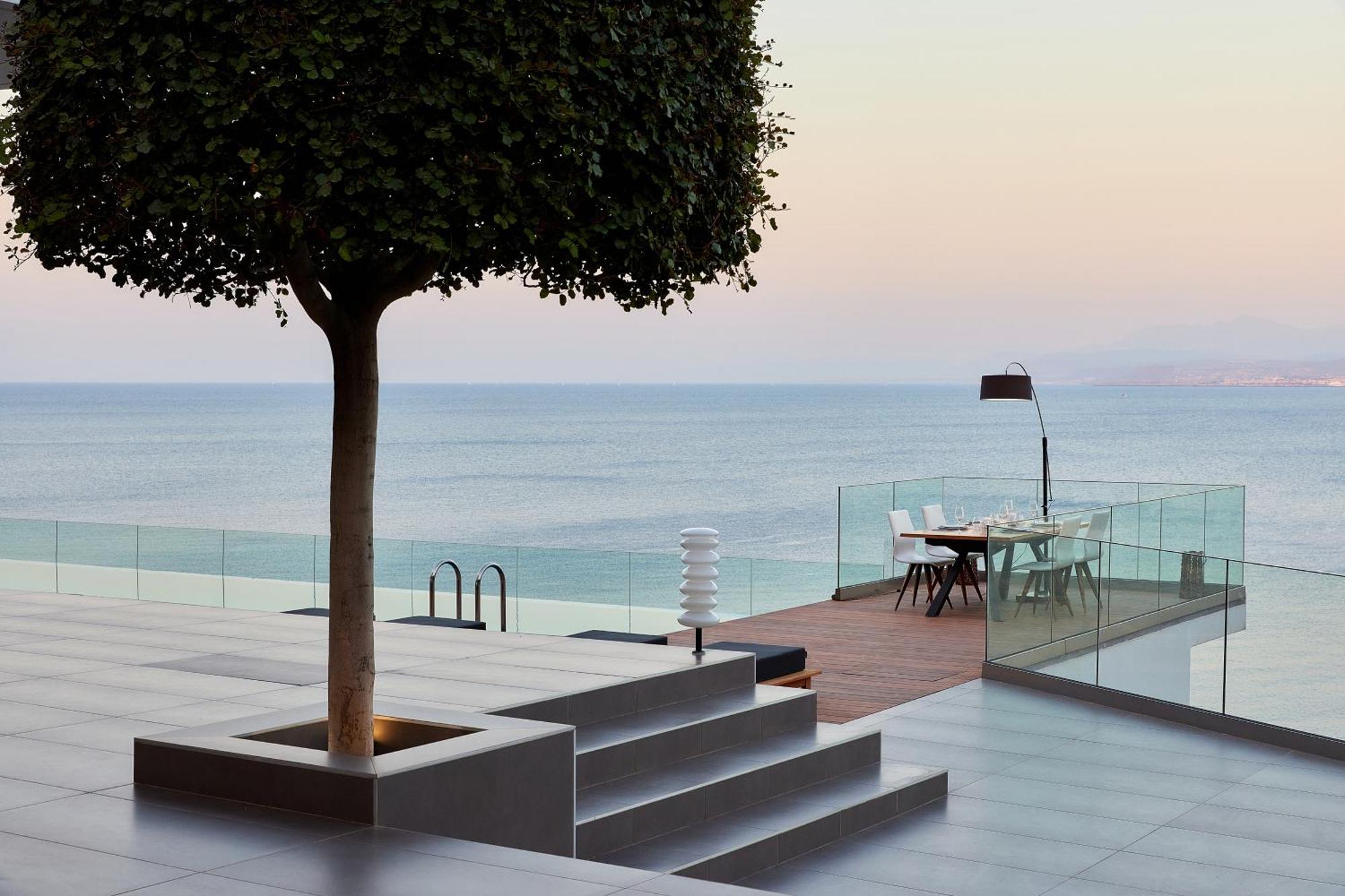 Beachfront Villa In Crete - Epavli Luxury Villa Agia Pelagia  Exterior foto