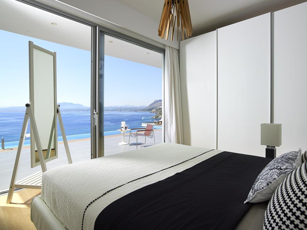 Beachfront Villa In Crete - Epavli Luxury Villa Agia Pelagia  Exterior foto