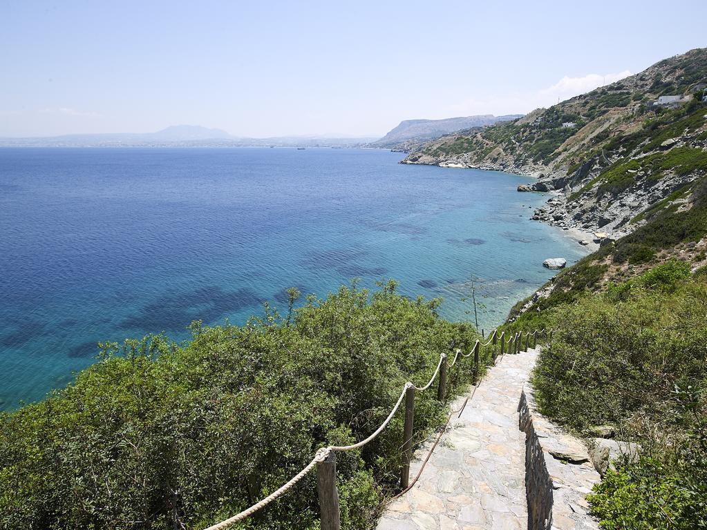 Beachfront Villa In Crete - Epavli Luxury Villa Agia Pelagia  Exterior foto